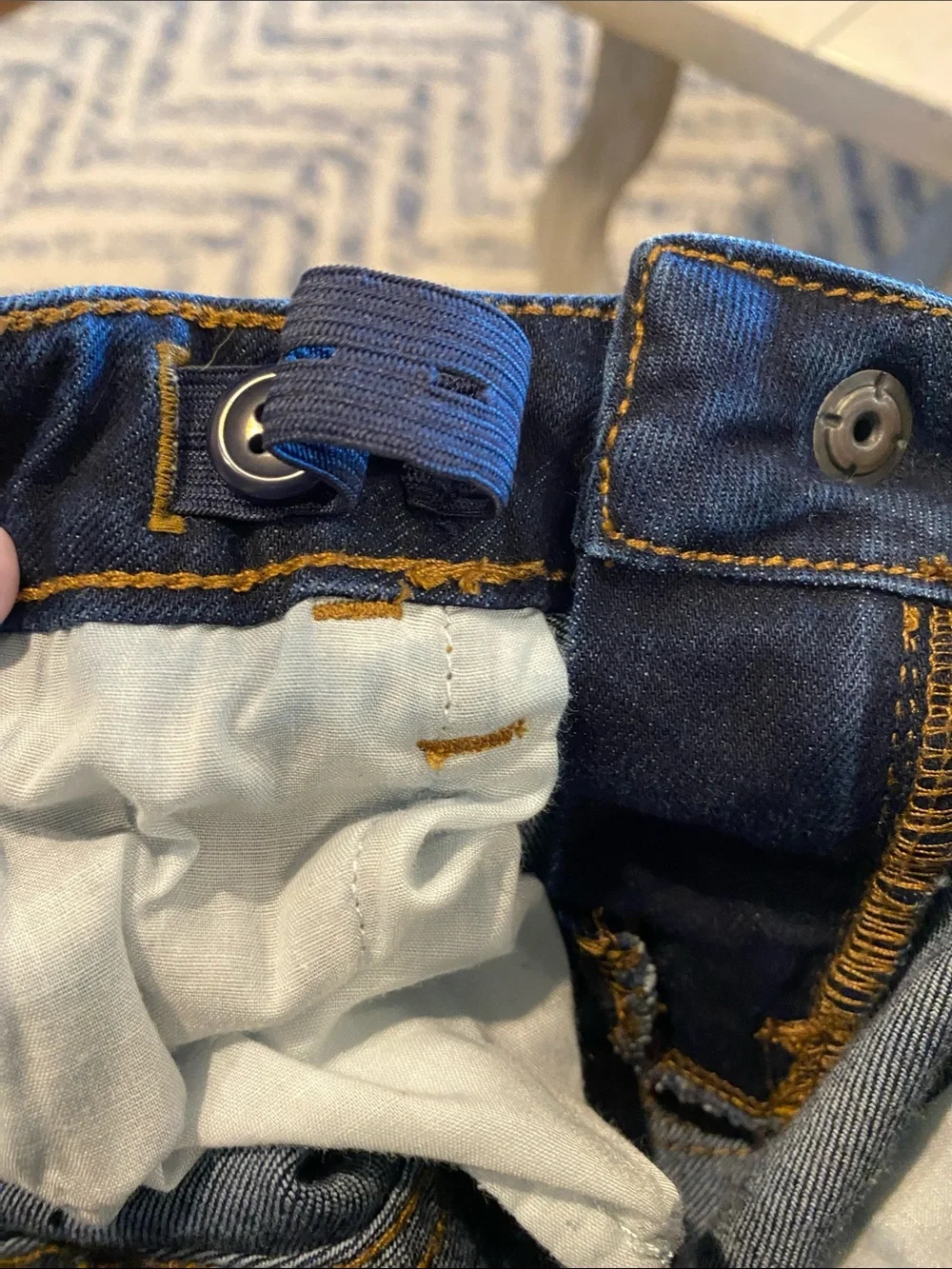GAP Dark Blue Straight Leg Jeans